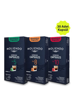 Moliendo Alüminyum Kapsül Kahve Tanışma Paketi (30 Adet Nespresso Uyumlu Alüminyum Kapsül Kahve)