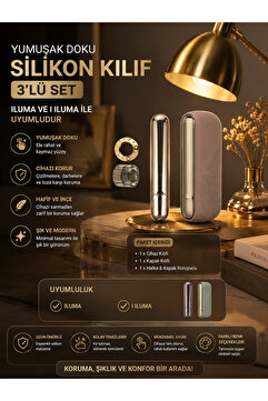 Zigver Iqos Iluma Modeli Için 3’lü Silikon Kılıf Seti Gold(TEREA ILE ÇALIŞAN CİHAZA UYUMLUDUR)