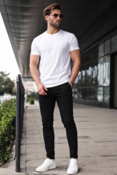 Madmext Siyah Likralı Slim Fit Erkek Jean Pantolon 6302
