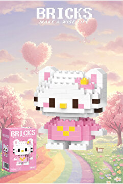 Bricks make a wise life Bricks Hello Kitty - Building Block değildir orijinaldir