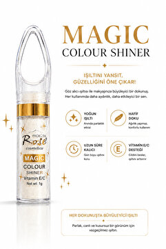 Roesıa Rose Cosmetics Vücut ve Yüz Aydınlatıcı Parlatıcı Simli Stick E ve C Vitamini Destekli