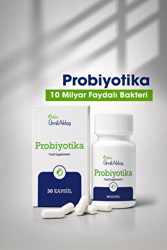 Dr. Ümit Aktaş Probiyotika - 30 Enterik Kapsül - Gıda Takviyesi