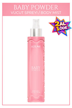 AURAN Bebek Pudrası Parfümlü Kadın Vücut Spreyi Bebeksi ve Etkileyici Vücut Misti Body Mist Spray 150ml