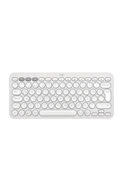 logitech K380s Pebble Keys 2 Çoklu Cihaz Özellikli Bluetooth Türkçe Q Klavye, Beyaz 920-011860