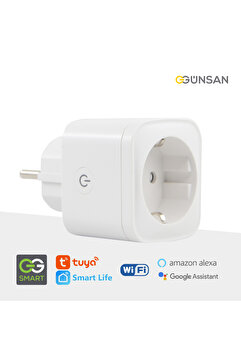 Günsan Wi-Fi Kontrollü Akıllı Priz 16A Tuya & Smart Life Destekli