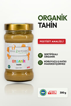 Soul Kitchen Organik Ürünler Organik Tahin Çiğ Susamdan Yerli Üretim Katkısız 300 g