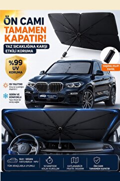 Kitchen Beauty Tüm Araçlar Için Araba Ön Cam Güneşlik Katlanabilir Şemsiye Güneşlik Oto Ön Cam Gölgelik Güneşliği