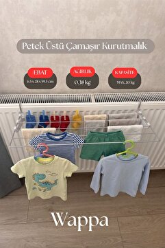 Pural Petek Üstü Çamaşır Kurutmalık - Isı Tasarruflu Radyatör Üstü Çamaşır Askısı