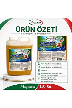 Magneste LS-56 Enzimatik Leke Sökücü ve Koku Giderici 5 L – Kedi, Köpek ve İnsan Kaynaklı İdrar Lekeleri İçin