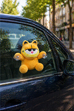 vagontoys Garfield Peluş Oyuncak Vantuzlu Araç Camı Süsü – 22 cm Yumuşak Silikon Elyaf Dolgu Yıkanabilir