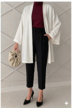 CNG MODA Aerobin Geniş Kollu Oversize Kimono