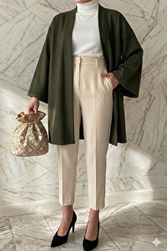 CNG MODA Aerobin Geniş Kollu Oversize Kimono