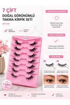 Pastelya 3D Etkili Tekli Takma Kirpik – Günlük ve Özel Günler İçin YARIM KİRPİK BYH-17