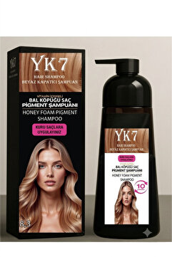 yk7 kozmetik yk7 Beyaz Kapatıcı (Bal Köpüğü 8.3) Hızlı Boya 300 ml. Şampuan 15 Renk Seçeneği