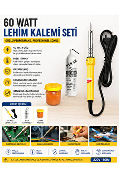 Baytec 60w Profesyonel Lehim Makinesi Kalem Havya+ Leyim Teli+ Pasta M322