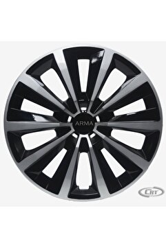 OTOCİRİT Jant Kapağı Siyah-Gri Kırılmaz 15" Express Model (Amblem Hediyeli) (1 ADET)