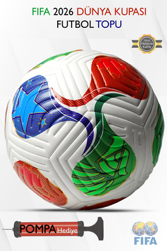 Hsport Fifa 2026 Dünya Kupası Yeni Sezon Futbol Topu Trionix DAYANIKLI Halı Saha,Çim,Beton Zemin Dikişli Top No:5