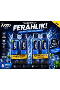 Arko Tıraş Kolonyası 255 Ml. Cool X4 Adet