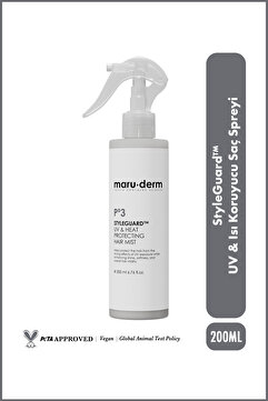 Maru.Derm StyleGuard™ UV & Isı Koruyucu Saç Spreyi – Güneş ve Isı Koruyucu Hair Mist 200 ML