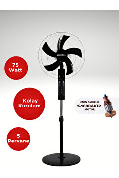 Luxell Lxf-518 S 18'' 75 Watt 5 Kanatlı Ayaklı Vantilatör