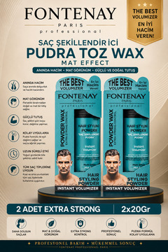 Fontenay Saç Şekillendirici Pudra Toz Wax Mat Effect 20gr X2