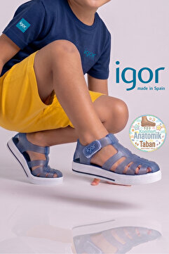 IGOR Star Bebek & Çocuk Lacivert Sandalet