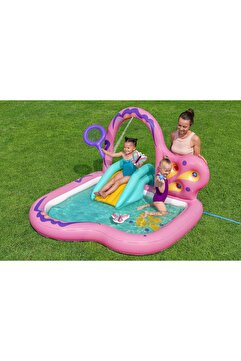 Bestway 53175 Butterfly Wonder Şişme Su Oyun Parkı ve Havuz 1,80 m x 1,80 m x 1,17 m