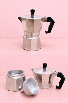 Prolite Retro Moka Pot 3 cup Ev ofis ve Kamp Kahve Çekirdeği Demliği
