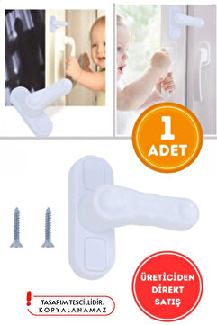 WAPPA 1 Adet Pvc Pimapen Pencere Cam Balkon Kapısı Güvenli Emniyet Kilidi