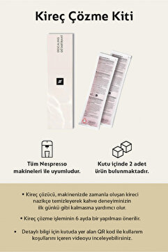 Nespresso Kireç Çözme Kiti (2 adet 100ml)
