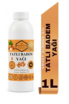 BEYARVİTA Tatlı Badem Yağı 1 Litre - plastik ambalaj , Sweet Almond Oil