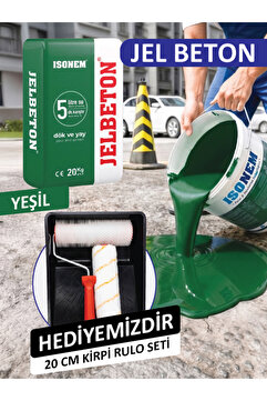 Isonem Jel Beton Çimento Esaslı Kendiliğinden Yayılan Renkli JelBeton 20 KG Kraft Torba