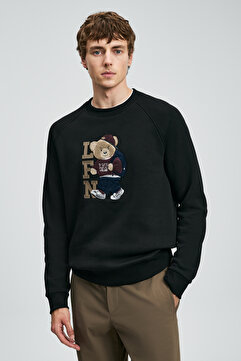 Lufian Storm Erkek Sweatshirt Siyah