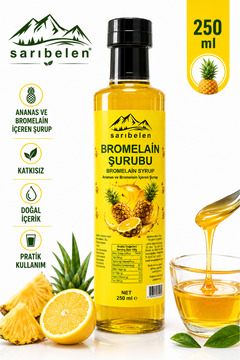 sarıbelen Bromelain Ananas İçeren Detox Şurubu 250 ml (Koenzim Q10 ve L-Karnitin İlaveli)