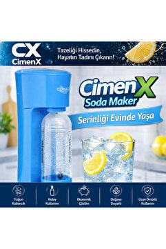 CİMENX Soda Maker – Blue Edition
