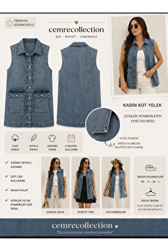 Cemre Collection Denimkumaşkadınkotyelek