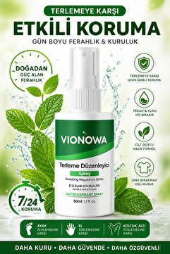 Genel Markalar VIONOWA Terleme Önleyici Koltuk Altı El Ayak Perspirant Sprey 50ML