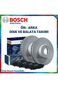 Bosch Toyota Corolla 1.6 Uyumlu Ön Arka Fren Diski ve Balata 2013-2018
