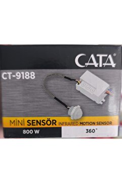 Cata Mini Sensör 360° Hareket Sensörü 800W Infrared Motion Sensor