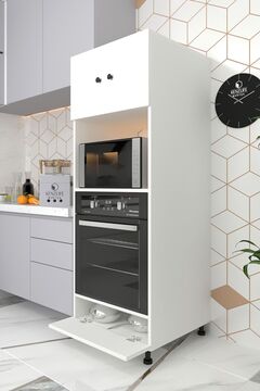 Kenzlife Fırın Dolabı Halide Byz 162*60*56 Mutfak Kapaklı Ayaklı Banyo Kiler Ofis
