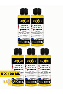 Luxor Kimya Konsantre Oto Cam Suyu Şampuanı 100ml 5 Adet