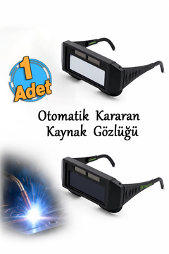 Badem10 Otomatik Kararan Kaynakçı Gözlüğü Kaynak Maskesi Koruyucu Güvenliği Gözlük Kaynak