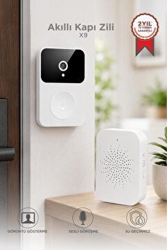 Torima Kapı Zili Kablosuz Akıllı Su Geçirmez Zil X9 Beyaz