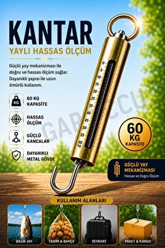 garaccu Mekanik El Kantarı 60 Kg Tartı Terazi