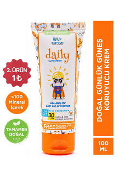 BABYTON Doğal Günlük Güneş Koruyucu Krem 100 ml
