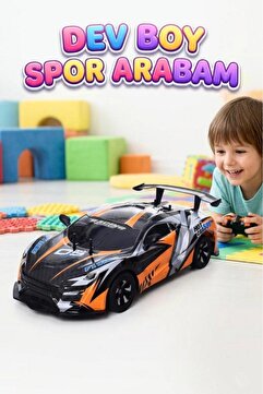 Tıfıl Toys Uzaktan Kumandalı 5 Fonksiyonlu 1:10 Ölçekli Dev 2.4GHz Kauçuk Lastikli Büyük Oyuncak Yarış Arabası