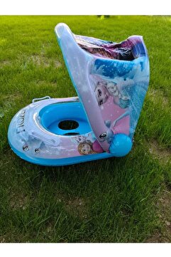 Sekk O ELSA ANNA FİGÜR Baby Boat Şişme Ördek Çocuk Can Simidi Yaş.80x60 Cm Sarı