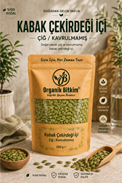 OB Organik Bitkim Kabak Çekirdeği İçi Çiğ 500 gr