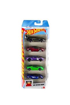 HOT WHEELS 1/64 HW Motor Show 5’li Set - Ferrari ve Exotic Model Oyuncak Arabalar