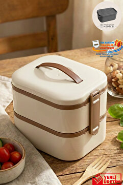 GUGGA Tier - 2 Katlı Sızdırmaz Kapaklı Lunchbox 1000 ml